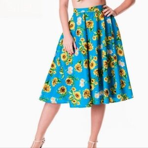 Hell Bunny Sunflower Skirt Size L